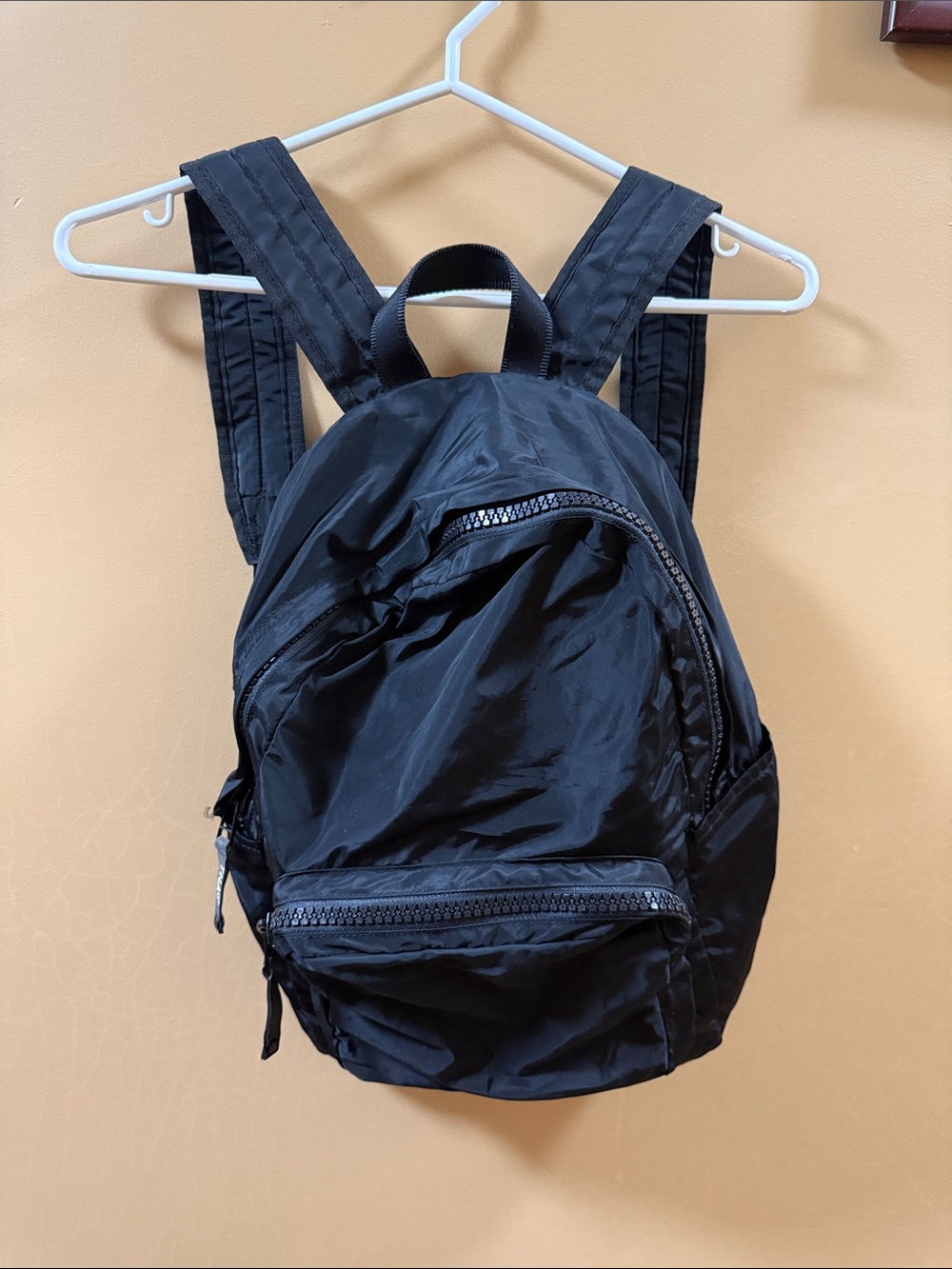 TNA Black Nylon Mini Backpack